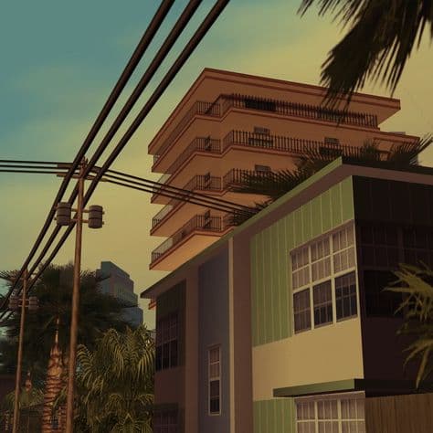 Vice city - bulding view.